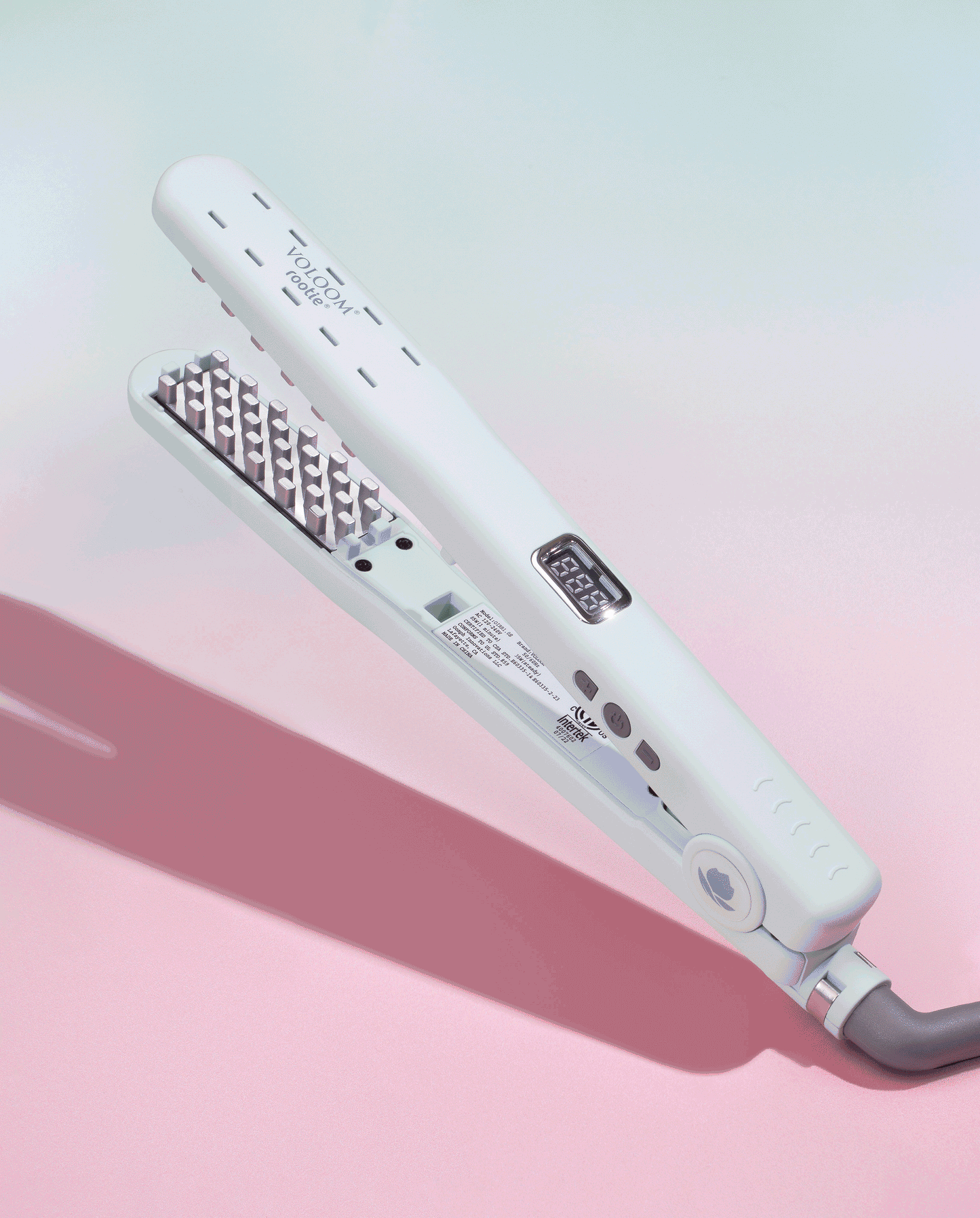 Plancha Voluminizadora de Cerámica Profesional - Diseñada para dar Volumen Permanente en la Raíz.